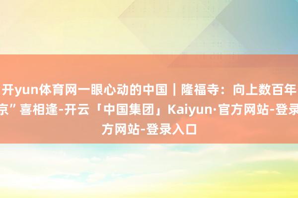 开yun体育网一眼心动的中国｜隆福寺：向上数百年的“京”喜相逢-开云「中国集团」Kaiyun·官方网站-登录入口