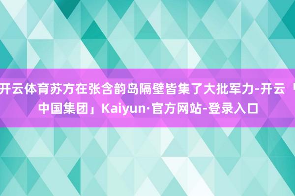 开云体育苏方在张含韵岛隔壁皆集了大批军力-开云「中国集团」Kaiyun·官方网站-登录入口